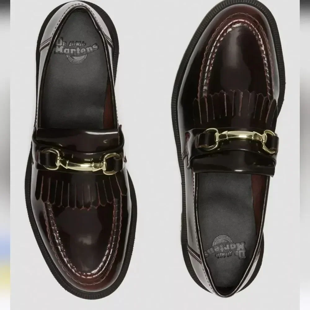 BRAND NEW DR MARTENS ADRIAN SNAFFLE SMOOTH LEATHE LOAFERS